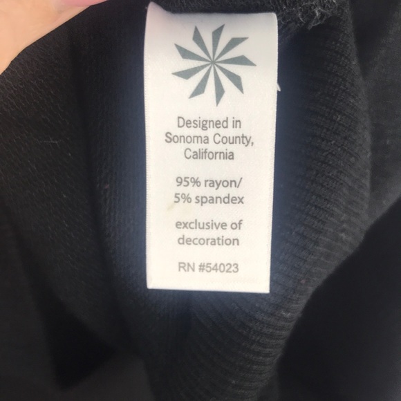 Athleta Black Stretchy Inner Twist Hoodie - Picture 6 of 7